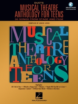 Paperback Musical Theatre Anthology for Teens: Duets Edition (Book/Online Audio) [With 2 CDs] Book