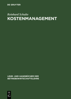 Hardcover Kostenmanagement [German] Book