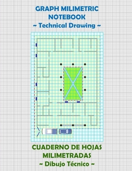Paperback Milimetric Graph Notebook Technical drawing: Cuaderno de Hojas Milimetradas Dibujo T?nico Book