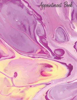 Appointment Book: Featuring daily weekly calendar with 15 minute hourly intervals (7am-9pm) for scheduling, Hair Stylists, Salons, and Nail Salons. (pink watercolor)