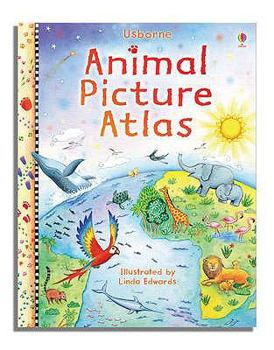 Hardcover Usborne Animal Picture Atlas Book