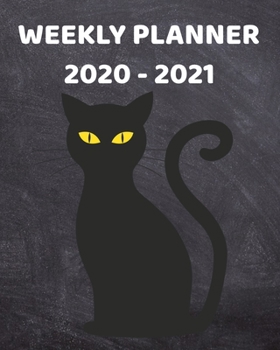 Paperback 2020-2021 Weekly Planner: 2 Year Weekly & Monthly View Organizer & Agenda with To-Do's - For Cat Lovers Book