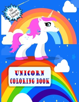 Unicorn coloring book: awesome unicorn coloring books for kids(ages 4 to 10)-children coloring book-50 unique design -large (8.5x11)