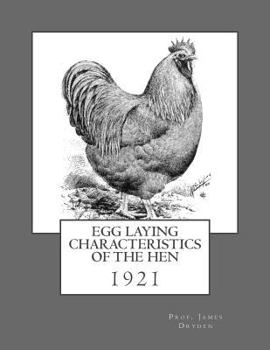 Paperback Egg Laying Characteristics of the Hen: 1921 Book