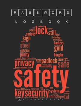 Paperback Password Keepers notebook: Password And UserName Keeper With Alphabetical Tabs ( Size 8.5 X 11 ) Book