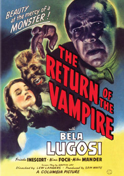 DVD The Return of the Vampire Book