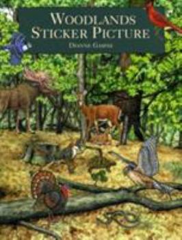 Paperback Woodlands Sticker Picture Book