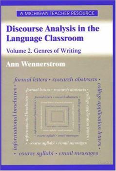Paperback Discourse Analysis in the Language Classroom: Volume 1. the Spoken Language Book