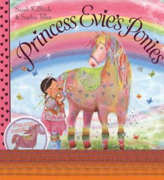 Paperback Princess Evie's Ponies: Indigo the Magic Rainbow Pony Book