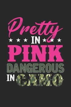 Pretty in Pink Dangerous in Camo: Jagdfischerei Mädchen Notizbuch gepunktet DIN A5 - 120 Seiten für Notizen, Zeichnungen, Formeln | Organizer Schreibheft Planer Tagebuch (German Edition)