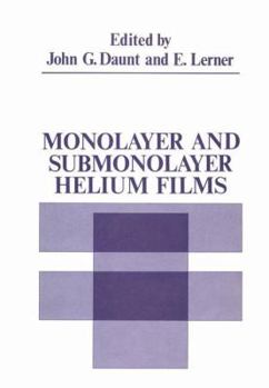 Paperback Monolayer and Submonolayer Helium Films Book