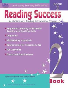 Hardcover Reading Success Book 2: A Multisensory Reading Intervention Program Book