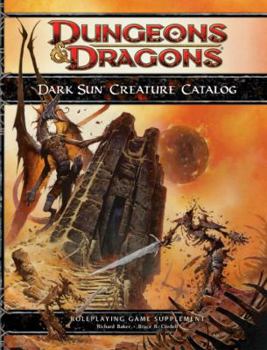 Hardcover Dark Sun Creature Catalog Book