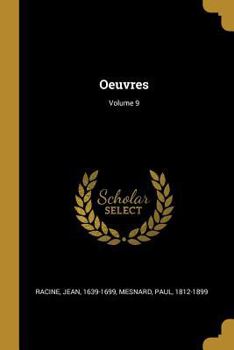 Paperback Oeuvres; Volume 9 [French] Book
