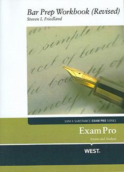 Paperback Friedland's Exam Pro Bar Prep Workbook Revised Book