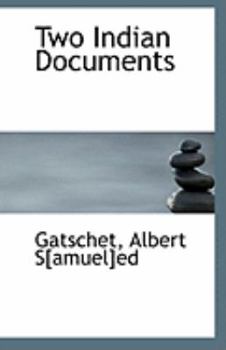 Paperback Two Indian Documents Book