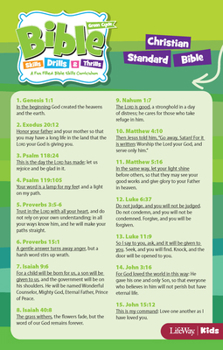 Cards Bible Skills Drills and Thrills: Green Cycle - CSB Verse Cards (Package of 10): A Fun Filled Bible Skills Curriculum Book