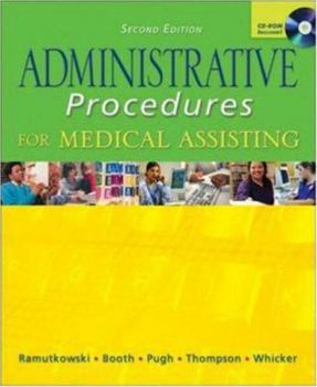 Paperback Administrative Procedures for Medical Assisting with Student CD & Bind-In Card Book