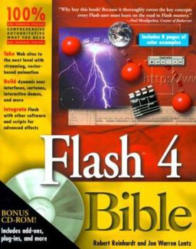 Paperback Flash 4 Bible [With CDROM] Book