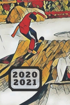 Red White Blue Skateboarder Skate Park Lovers  25  Month Weekly Planner Dated Calendar for Women & Men: 2 years plus December To-Do Lists,Tasks, Notes ... & Dec.2019, 25 months Weekly Planner Book)