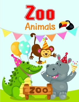 Zoo Animal: An Adorable Coloring Christmas Book with Cute Animals, Playful Kids, Best for Children (Animals manga)