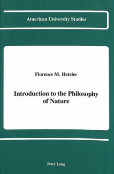 Hardcover Introduction to the Philosophy of Nature Book