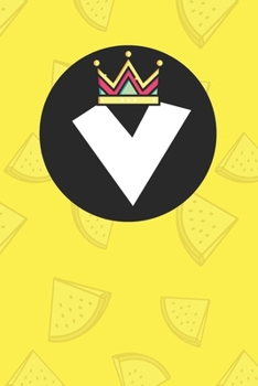 Paperback V: Personalized V letter notebook ! Unique customized Gift for whose names begin with V, beautiful journal for Men / Wome Book