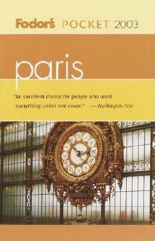 Paperback Fodor's Pocket Paris 2003 Book