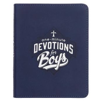 Leather Bound One-Minute Devotions for Boys Book