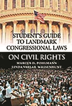 Hardcover Student's Guide to Landmark Congressional Laws on Civil Rights Book