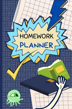 Homework Planner: Homework Assignment Kids School Notebook Planner