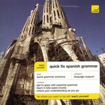 Paperback Quick Fix Spanish Grammar Book