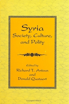 Paperback Syria: Society, Culture, and Polity Book