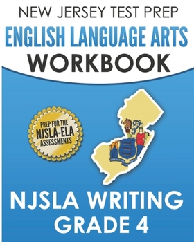 Paperback NEW JERSEY TEST PREP English Language Arts Workbook NJSLA Writing Grade 4 Book