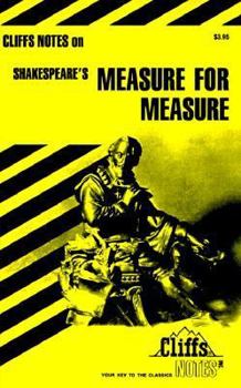 Paperback Cliffsnotes on Shakespeare's Measure for Measure Book