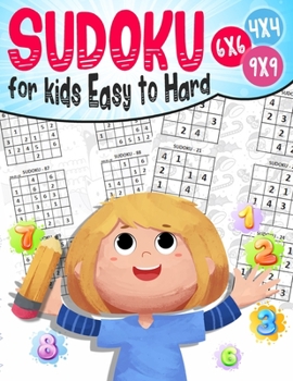 Paperback Sudoku for kids Easy to Hard: 200 Sudoku Puzzles for Childen 8 to 12 with Solutions - Increase Memory and Logic Book