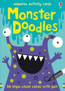 Cards Usborne Acty Cards/Monster Doodles: 50 Wipeclean Cards W/Pen Book