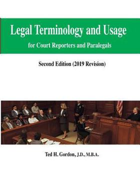 Paperback Legal Terminology and Usage: For Court Reporters and Paralegals Book