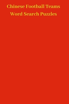 Paperback Chinese Football Teams Word Search Puzzles Book