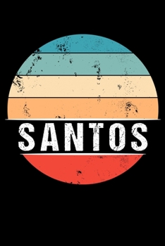 Paperback Santos: 100 Pages 6 'x 9' - Travel Journal or Notebook Book
