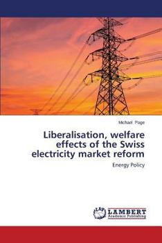 Paperback Liberalisation, Welfare Effects of the Swiss Electricity Market Reform Book