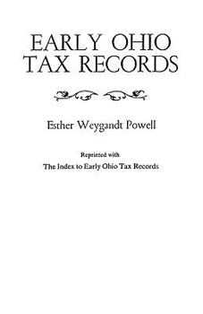 Paperback Early Ohio Tax Records (Indexed) Book