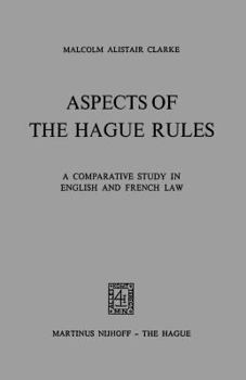 Paperback Aspects Of Hague Rules A Comp Study In Eng & French Law Book