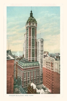 Paperback Vintage Journal Singer Building, New York City Book