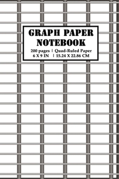 Graph Paper Notebook: 200 pages (100 sheets) 5x5 Composition Grid Planner Lockup Theme Quad-Ruled 6x9 Sized