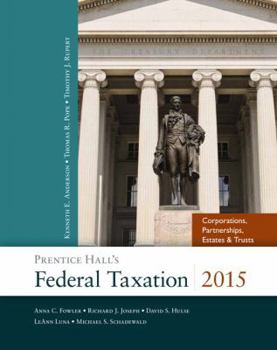 Paperback Prentice Hall's Federal Taxation 2015 Corporations, Partnerships, Estates & Trusts Book