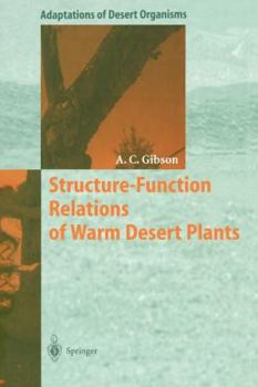 Paperback Structure-Function Relations of Warm Desert Plants Book