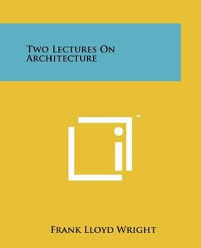 Paperback Two Lectures On Architecture Book