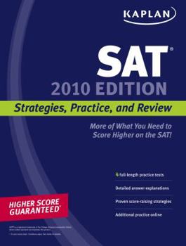 Paperback Kaplan SAT 2010 Edition: Strategies, Practice, and Review Book