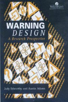 Paperback Warning Design: A Research Prospective Book